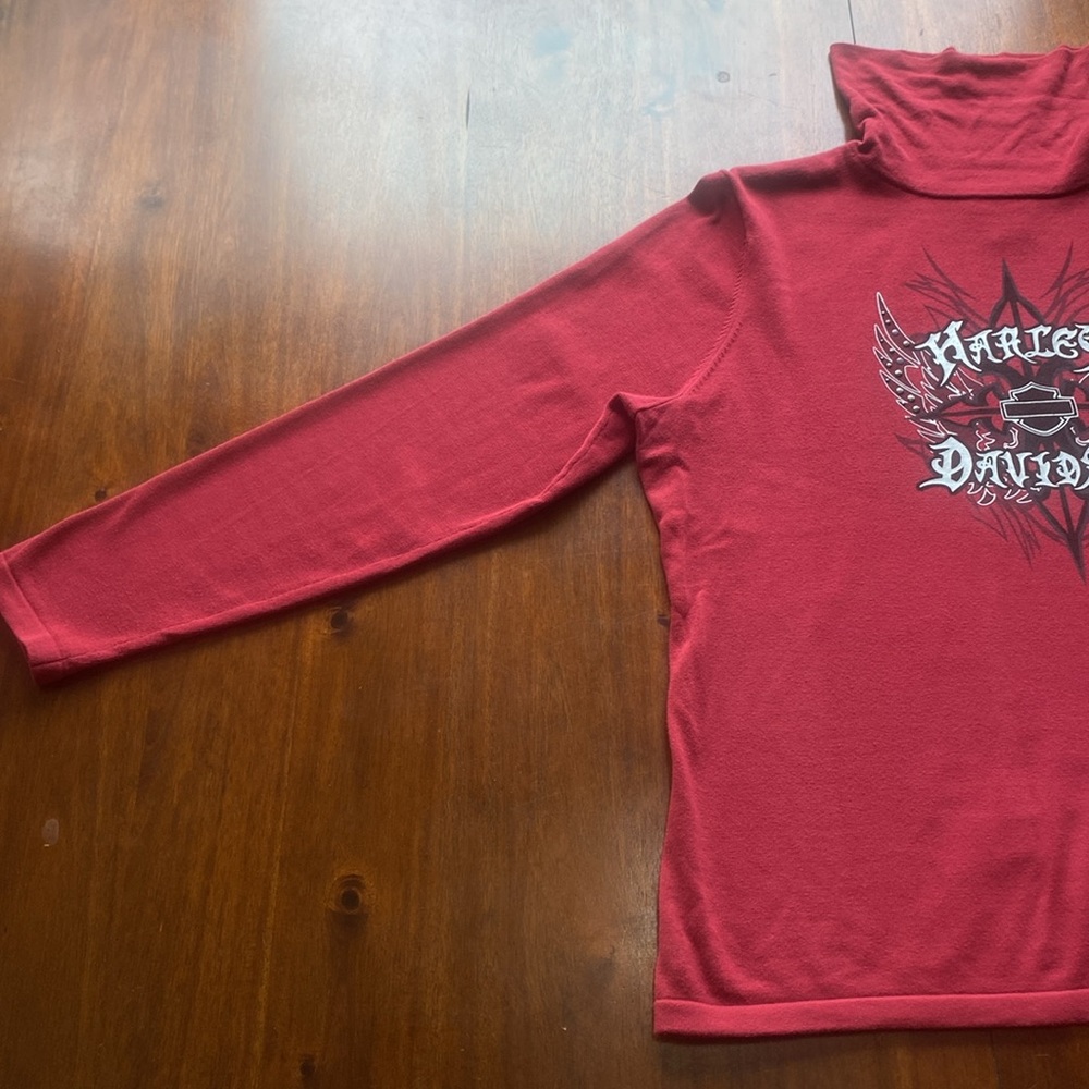 Harley Davidson Long Sleeve Turtle Neck Size 2XL - Picture 6 of 17